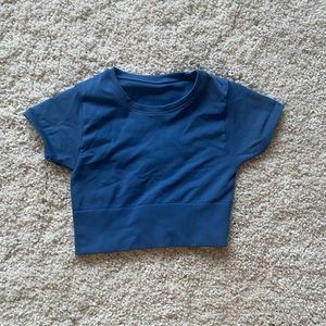 Aerie blue crop top